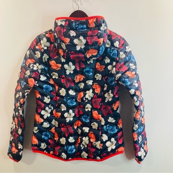 ORAGE Sz M Hooded Puffer Down and Feather Filled Floral Ski  Jacket Coat - Picture 7 of 13